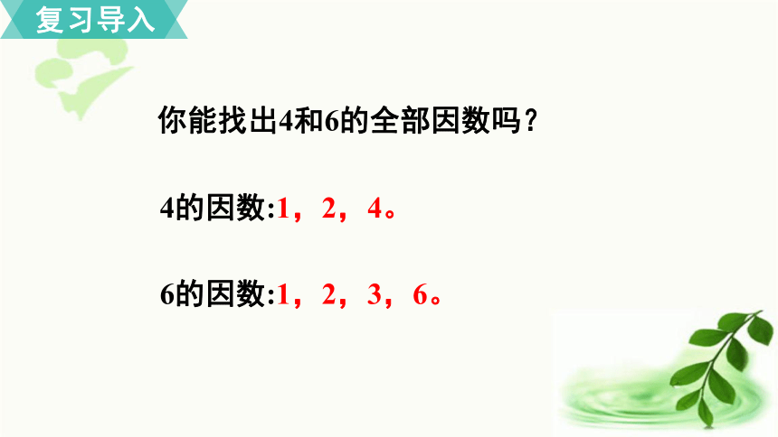 北师大版数学五年级上册56找最大公因数课件18张ppt