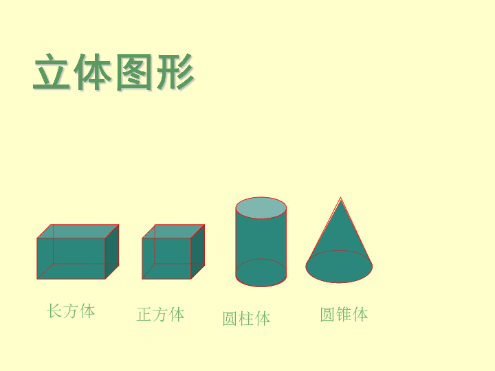 五年级下册数学课件-6.5 总复习:图形与几何(立体图形
