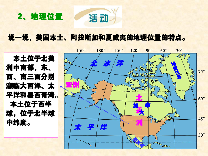 湘教版七年级地理下册8.5美国课件(46张ppt)