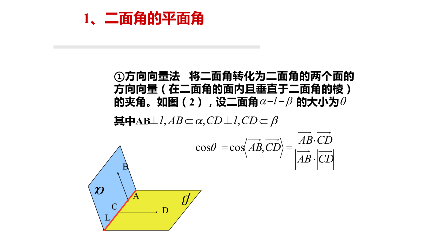 空间向量法求二面角的计算共27张ppt