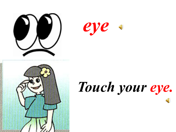 look at me!headtouch your head.touch触摸eyetouch your eye.