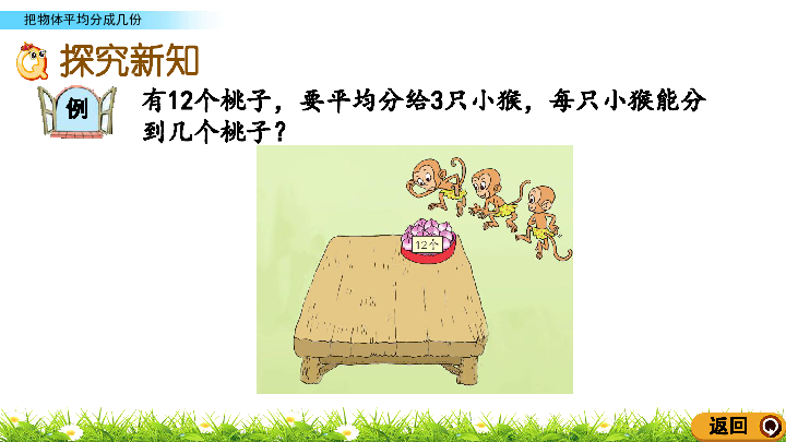 小学数学青岛版五四制二年级上册四 森林里的故事——除法的初步认识