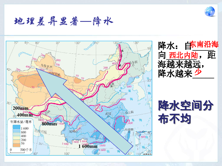 我国不同地区地理差异产生的原因主要有哪些方面?2.