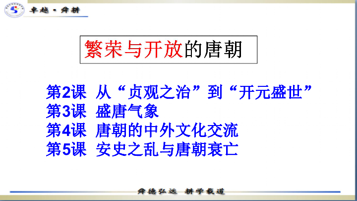 繁荣与开放的唐朝 课件 19张