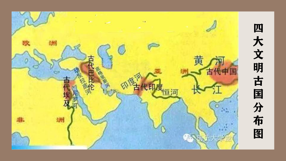 四大文明古国分布图古埃代及egyptancient埃及|尼罗河国际空间站拍摄