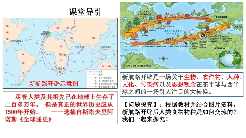 选择性必修二第2课 新航路开辟后的食物物种交流 【课件】(20张ppt)