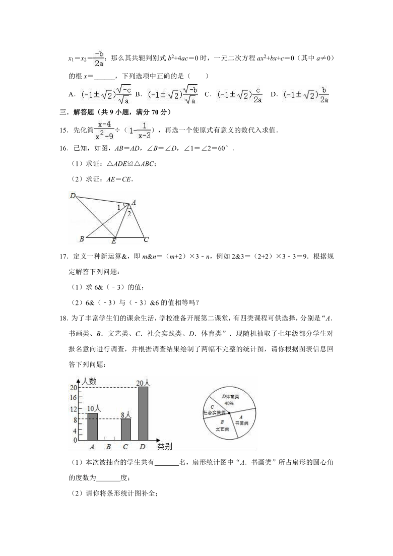 20202021学年人教版数学中考复习试卷word版含解析