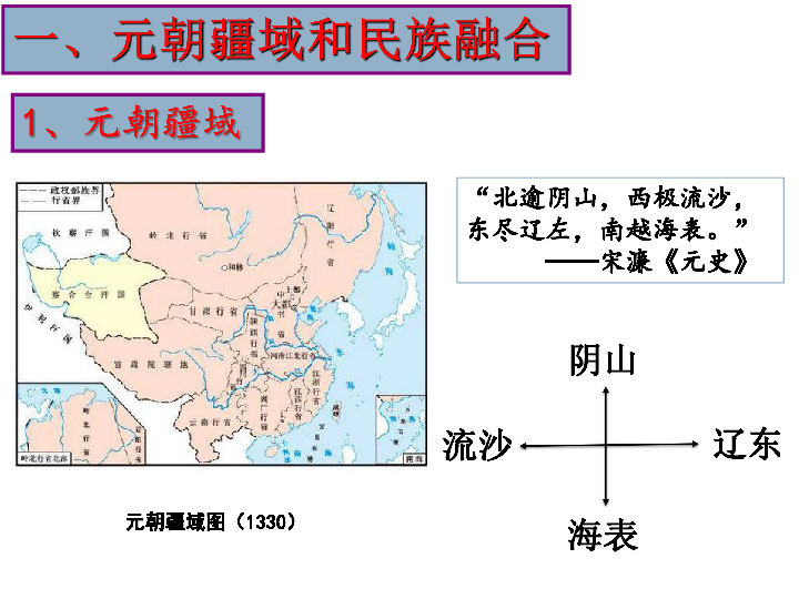 第二单元 辽宋夏金元时期:民族关系发展和社会变化  第11课 元朝的