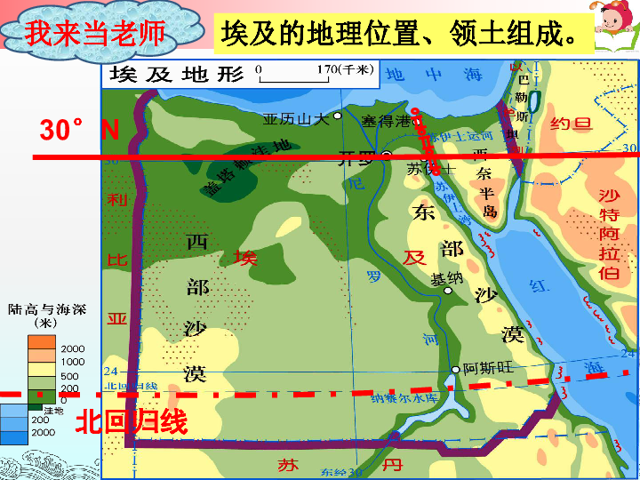 湘教版七年级下册地理82埃及课件28张ppt