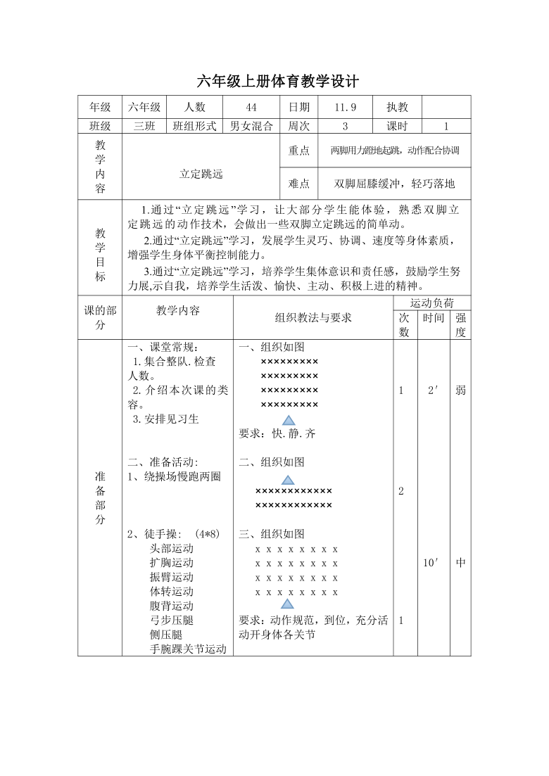 小学三年级上体育教案_小学六年级体育上表格式教案_小学一年级体育教案 上