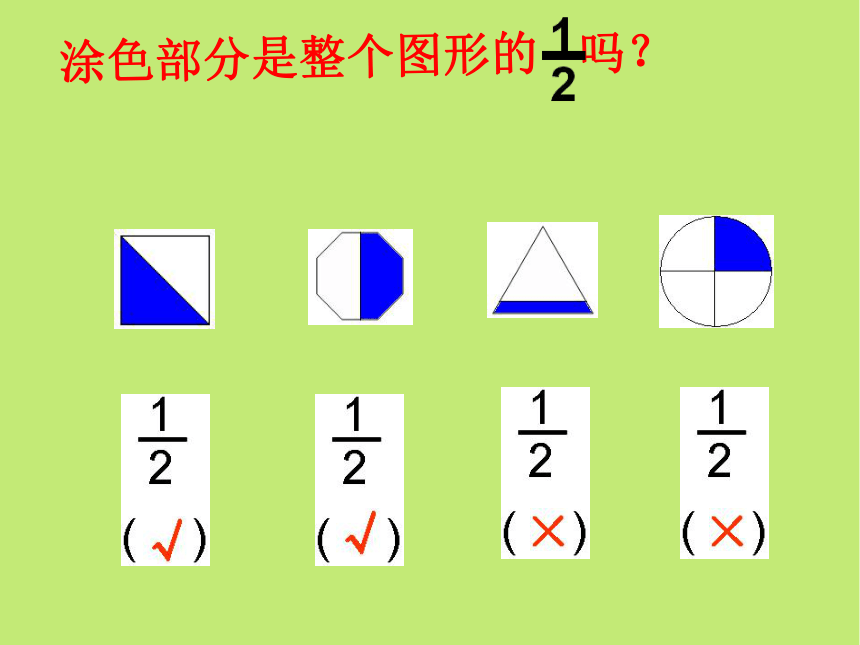 三年级上册数学课件 认识几分之一 人教版 18张ppt