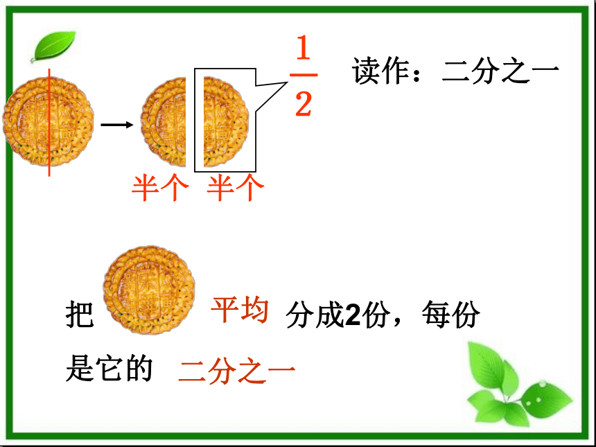 三年级数学上册课件认识几分之一人教版共32张ppt