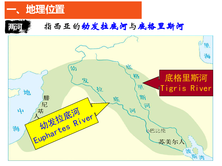 river幼发拉底河euphartes river一,地理位置伊拉克政区地图两河流域