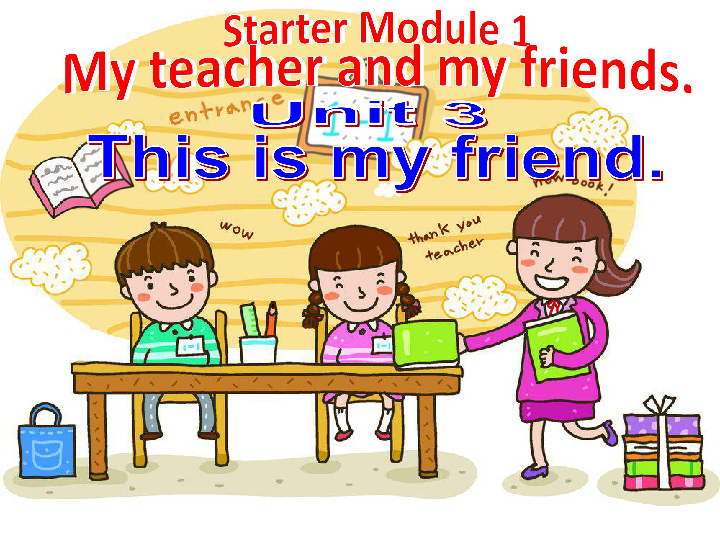 starter module 1 unit 3 this is my friend. 课件(19ppt)