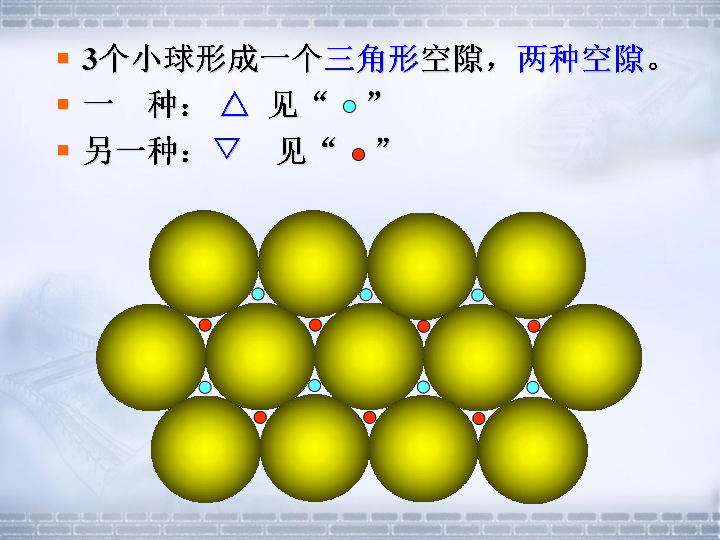 金属晶体原子堆积方式