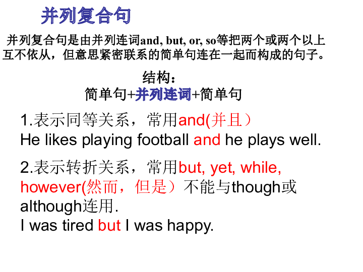 中考英语复合句专题复习课件
