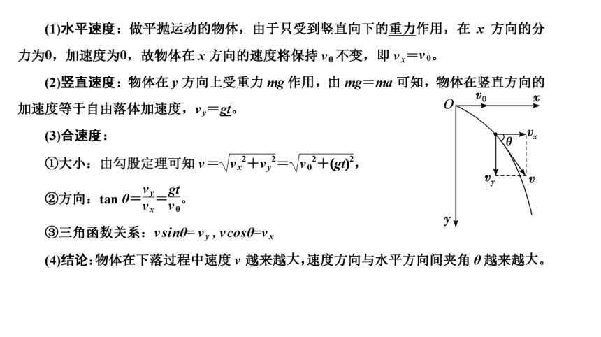 5.4抛体运动的规律 课件 32张ppt