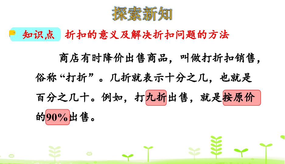 人教数学六下第2单元 百分数(二)2.1 折扣 课件(22张)