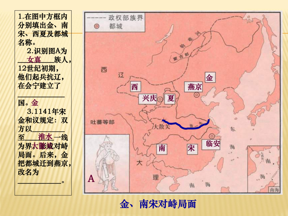 辽宋夏金元时期:民族关系发展和社会变化  第8课 金与南宋的对峙