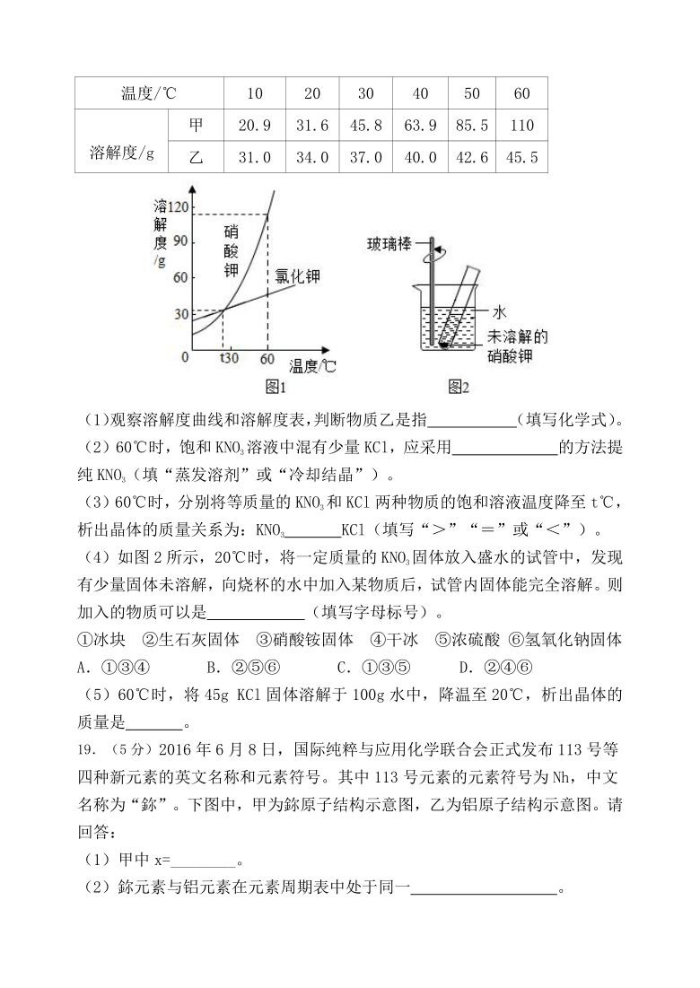 备战2021年中考化学综合模拟测试题四人教版