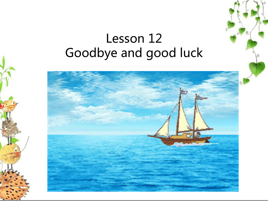 新概念英语第二册lesson12 goodbye-and-good-luck课件(25张ppt无素材