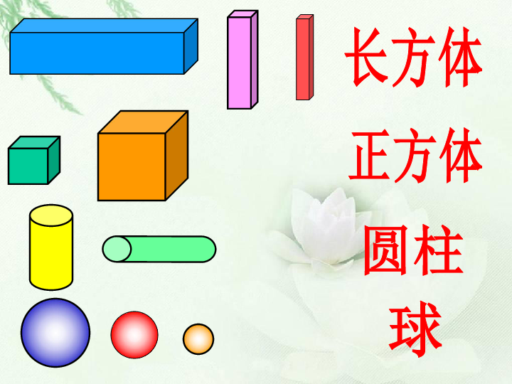 数学一年级上青岛版(五四制)4认识立体图形课件