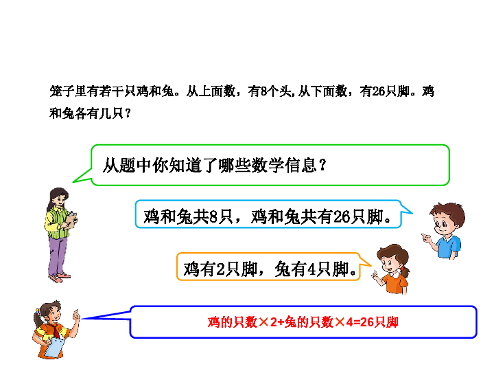 四年级数学下册9数学广角鸡兔同笼课件共20张ppt