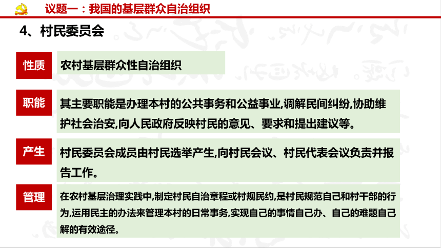 63基层群众自治制度课件新教材20202021学年高一政治统编版必修三共25