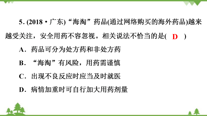 2022年广东中考生物一轮复习第4单元 第13章 健康地生活课件共45张ppt21世纪教育网 二一教育 8413