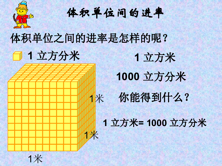 数学五年级下青岛版73体积单位间的进率课件