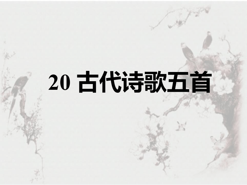 人教部编版七年级下册第20课古代诗歌五首课件49张ppt