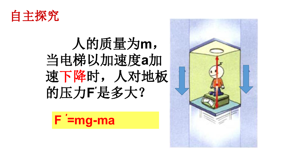 粤教版必修1第四章力与运动第六节超重和失重15张ppt