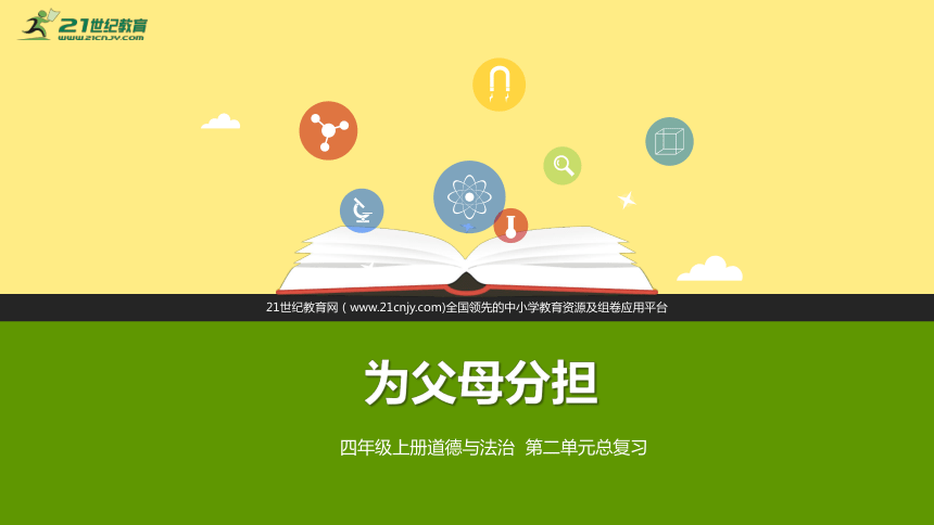 四年级上册道德与法治第二单元:为父母分担 单元总复习课件(共25张ppt