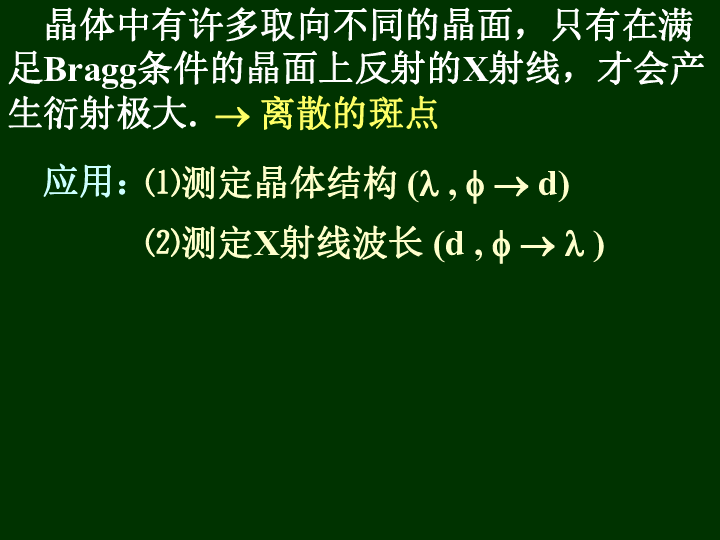 2020年高中物理竞赛辅导波动与光学光的衍射04晶体的x射线衍射含总结