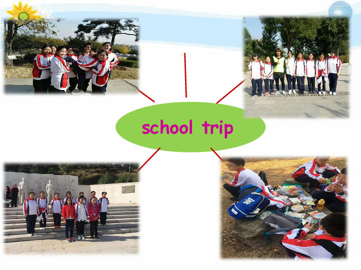 module 9 unit 1 we"re enjoying the school trip a lot 课件(共16张