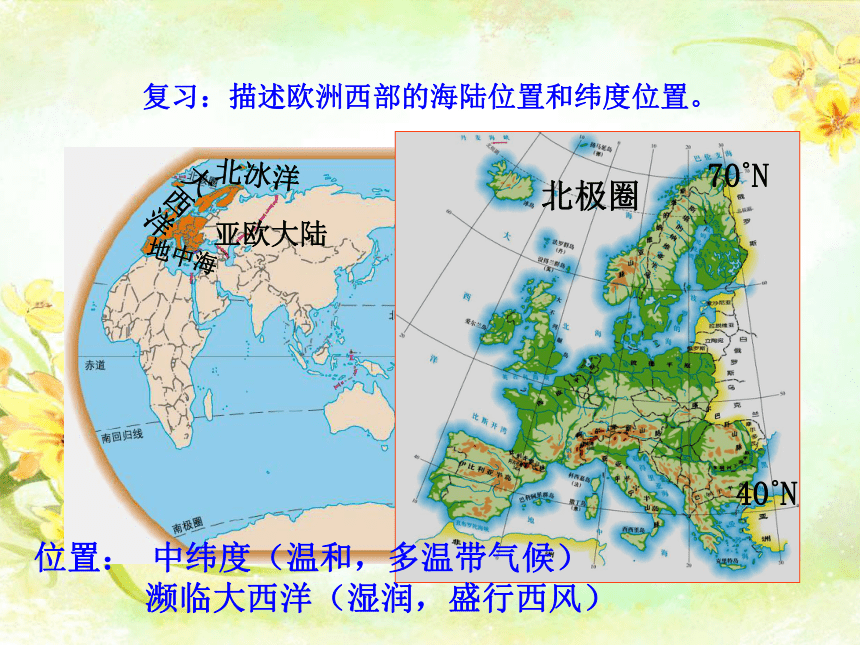 人教版新课程标准七年级下册第八章第二节欧洲西部课件16张ppt