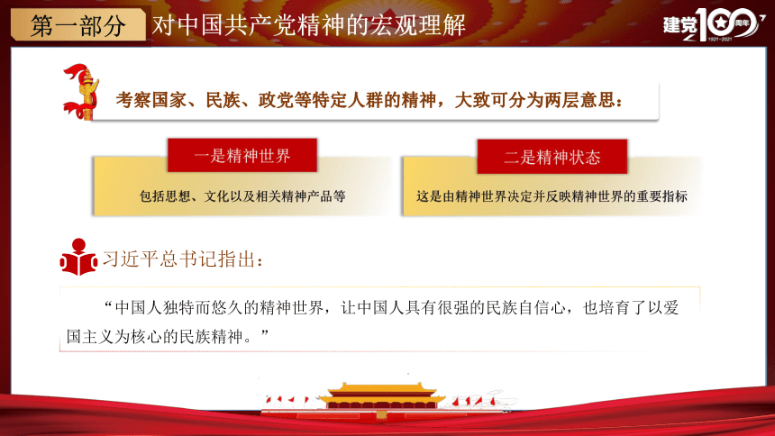 党史中国共产党建党100周年精神谱系课件29张ppt