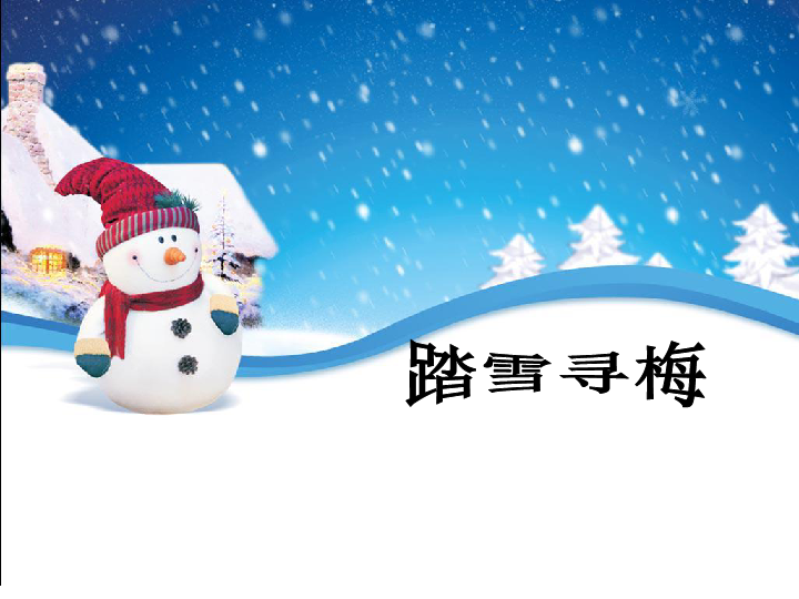 61踏雪寻梅课件21张幻灯片