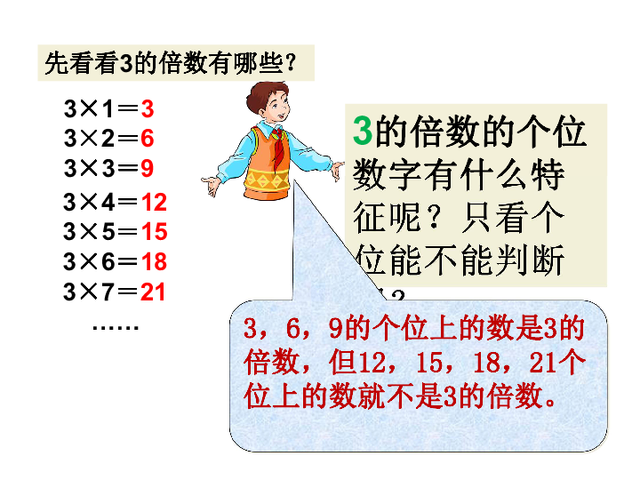 五年级上册数学333的倍数的特征课件北师大版共17张ppt