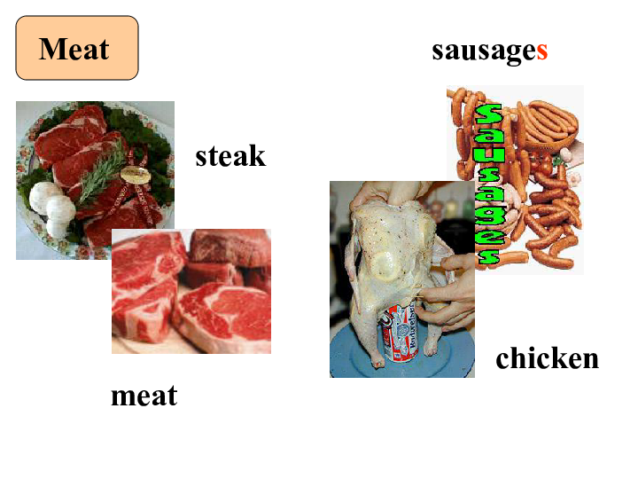 food we eat fruitpearspeachespineapplesbananasoranges      meat
