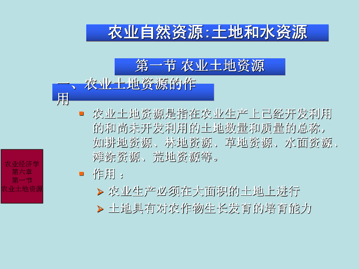 沪教版 七年级下册 第二单元 生产活动与自然资源 第五课 农业与自然