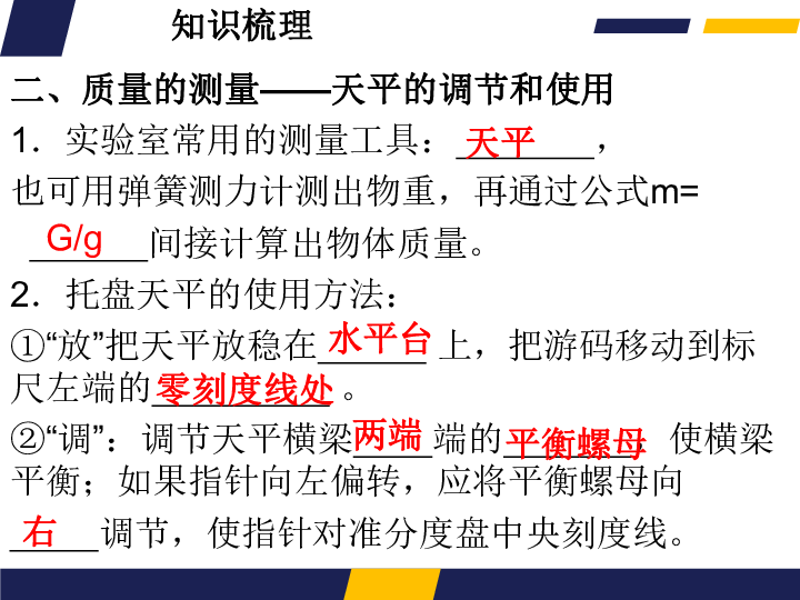 录 ontents思维导图知识梳理易错题集c2思维导图质量与体积之比天平