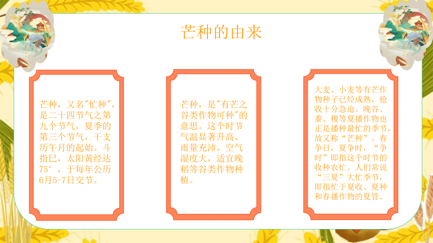 小学传统文化课程二十四节气芒种课件11ppt