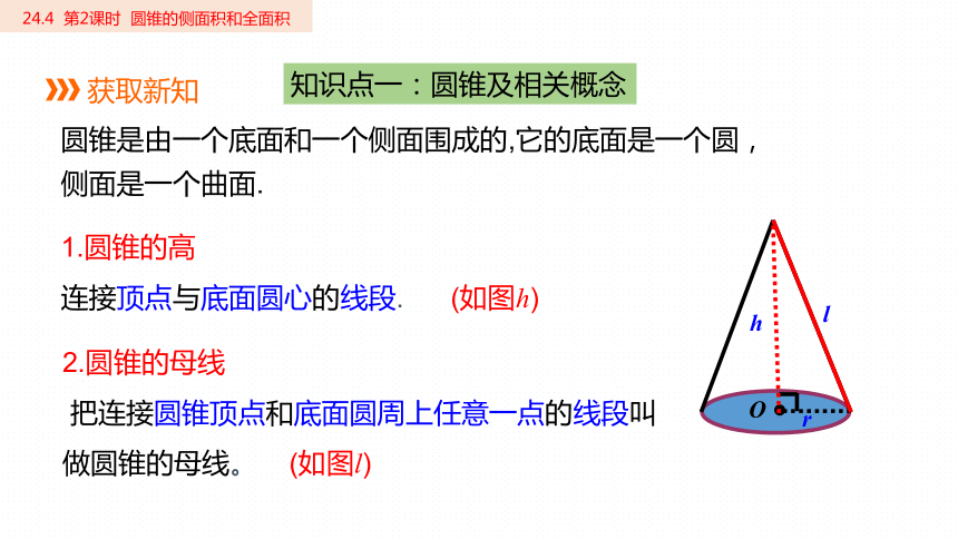 人教版九年级上册24 4 第2课时 圆锥的侧面积和全面积 课件 共15张ppt 21世纪教育网 二一教育