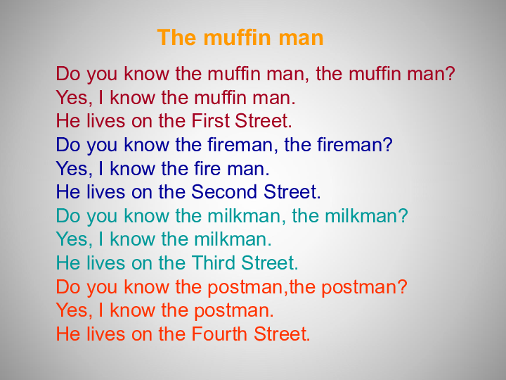 floor the muffin mando you know the muffin man, the muffin man?