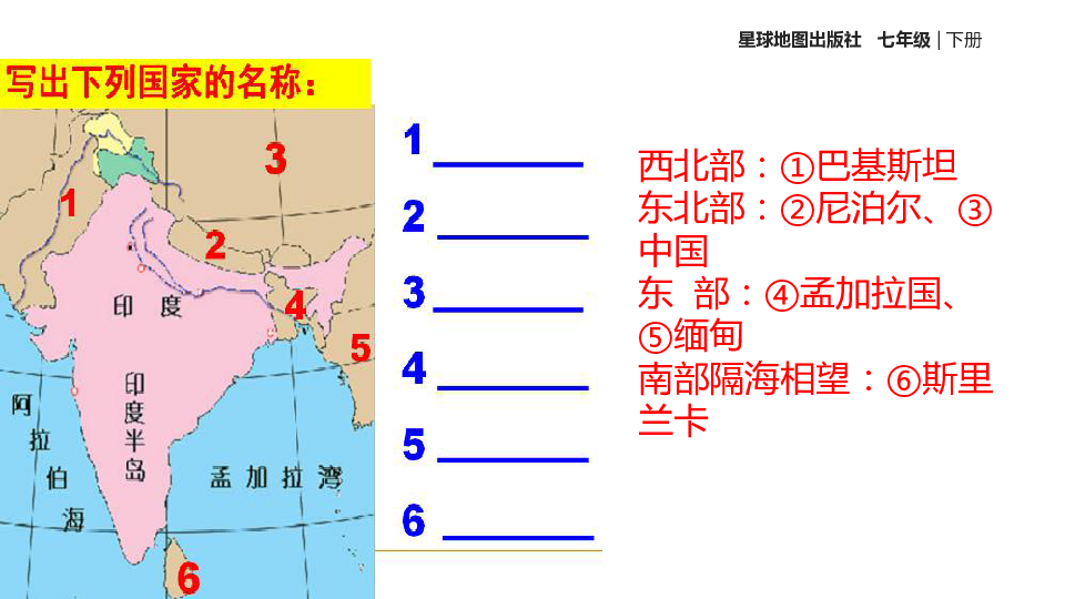 商务星球版七年级地理下册第8章第3节印度课件共35张ppt