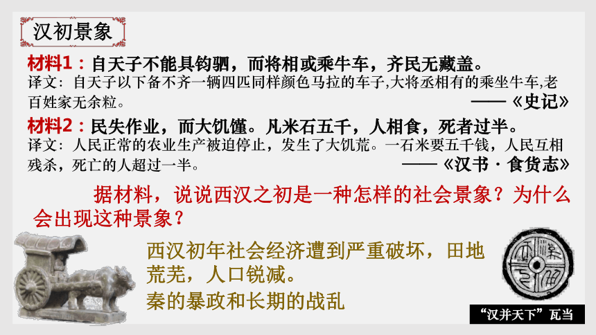 人教部编版中国历史七年级上册第11课西汉建立和文景之治课件16张ppt