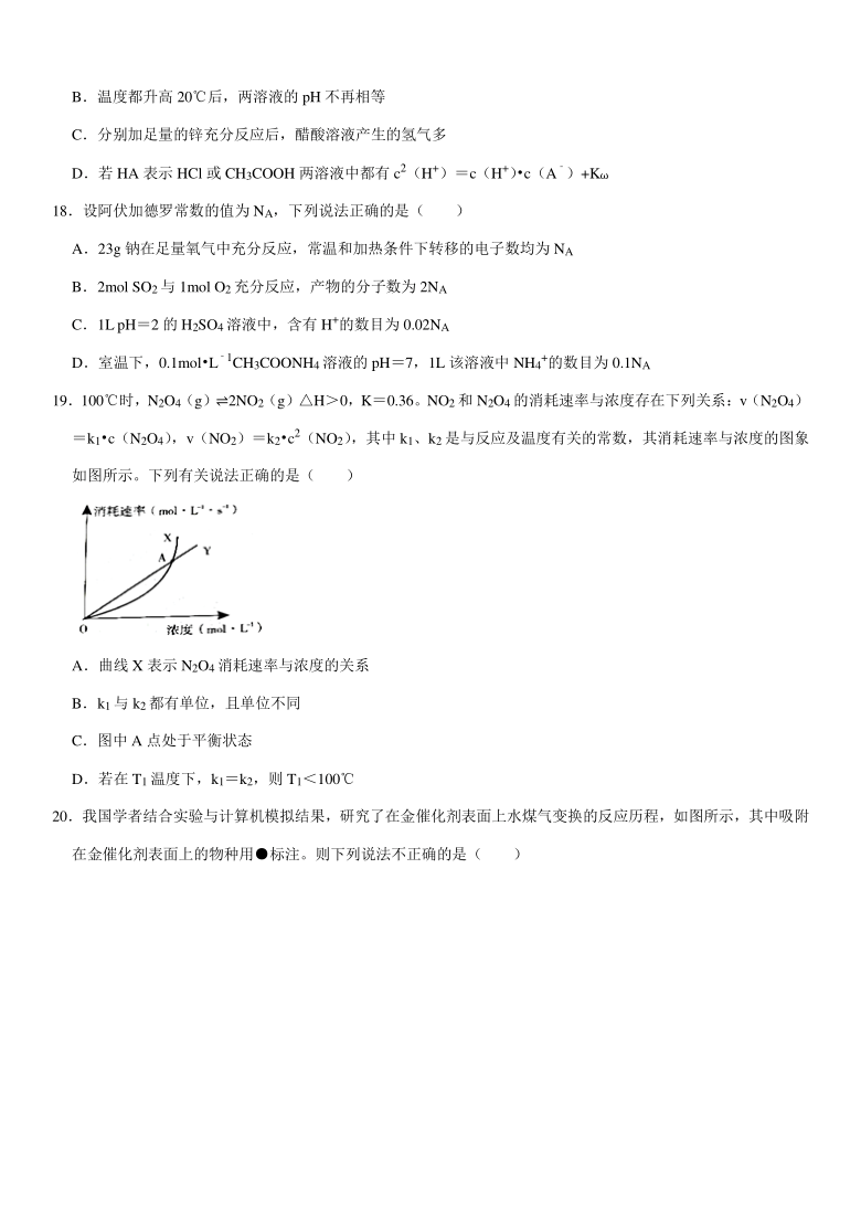 2021年浙江省杭州市高考化学二模试卷word解析