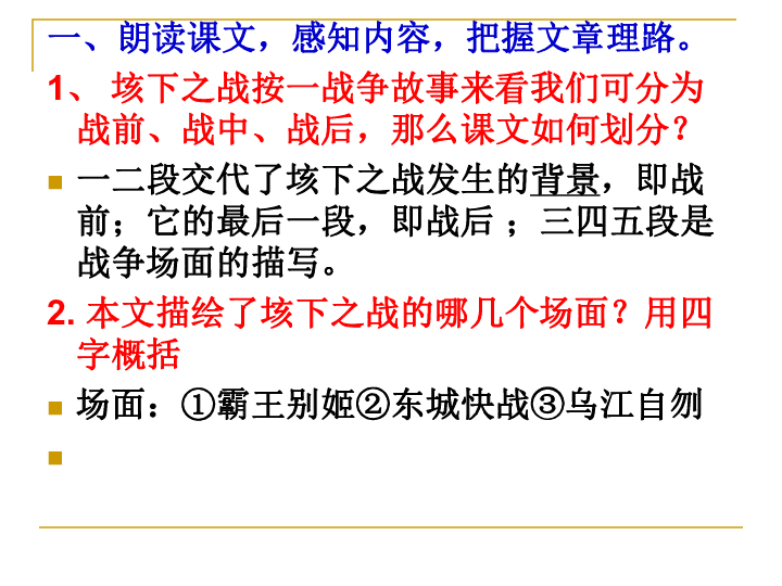 垓下之战课件