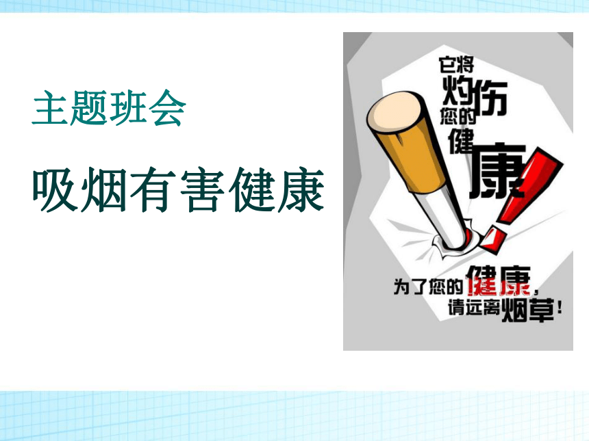 《吸烟有害健康》主题班会 课件(35ppt)